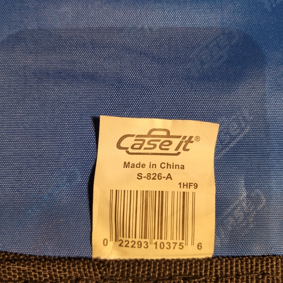 Blue n Black 3-Ring Binder Case It 5-File organizer - Picture 7 of 16